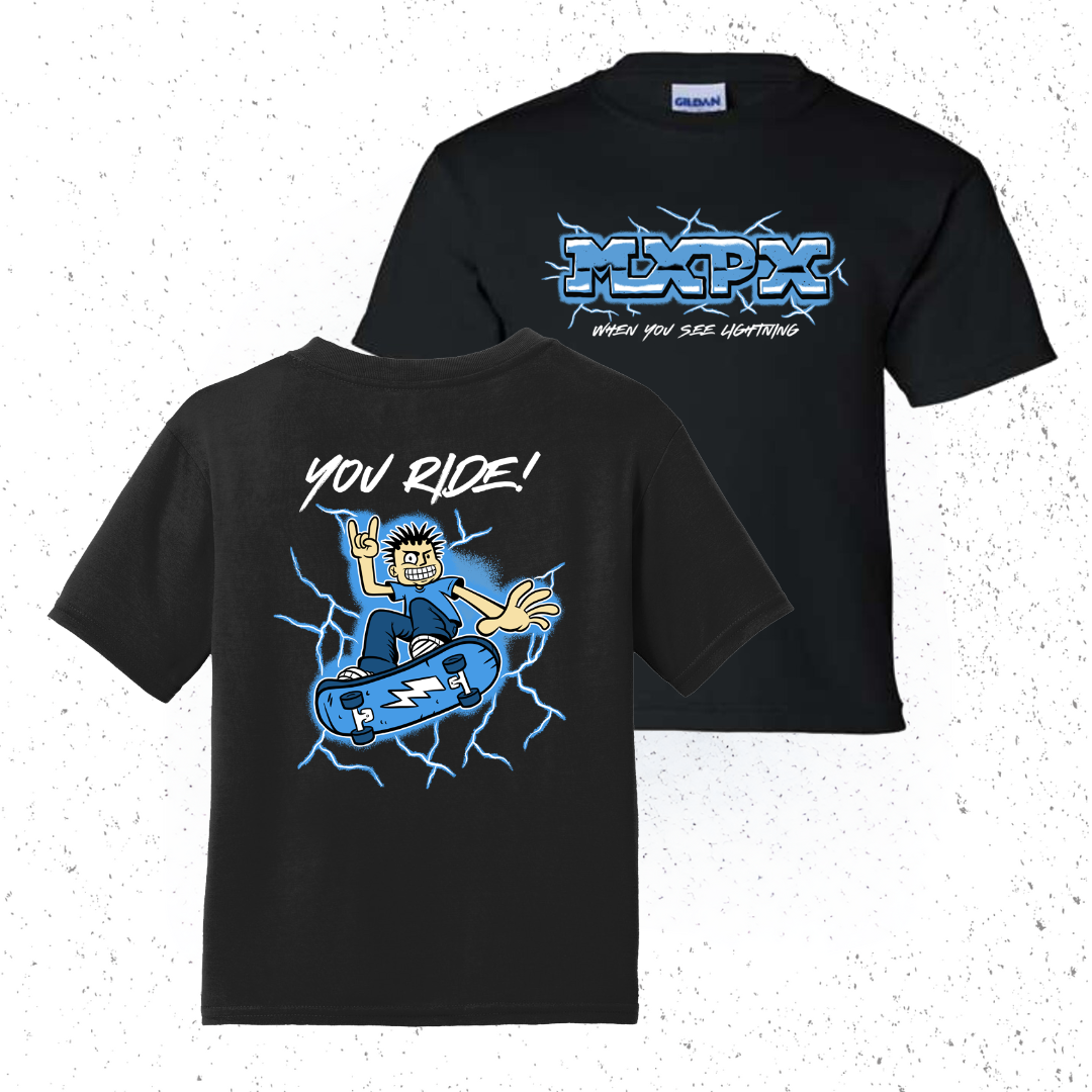 KIDS T SHIRT - RIDE THE LIGHTENING