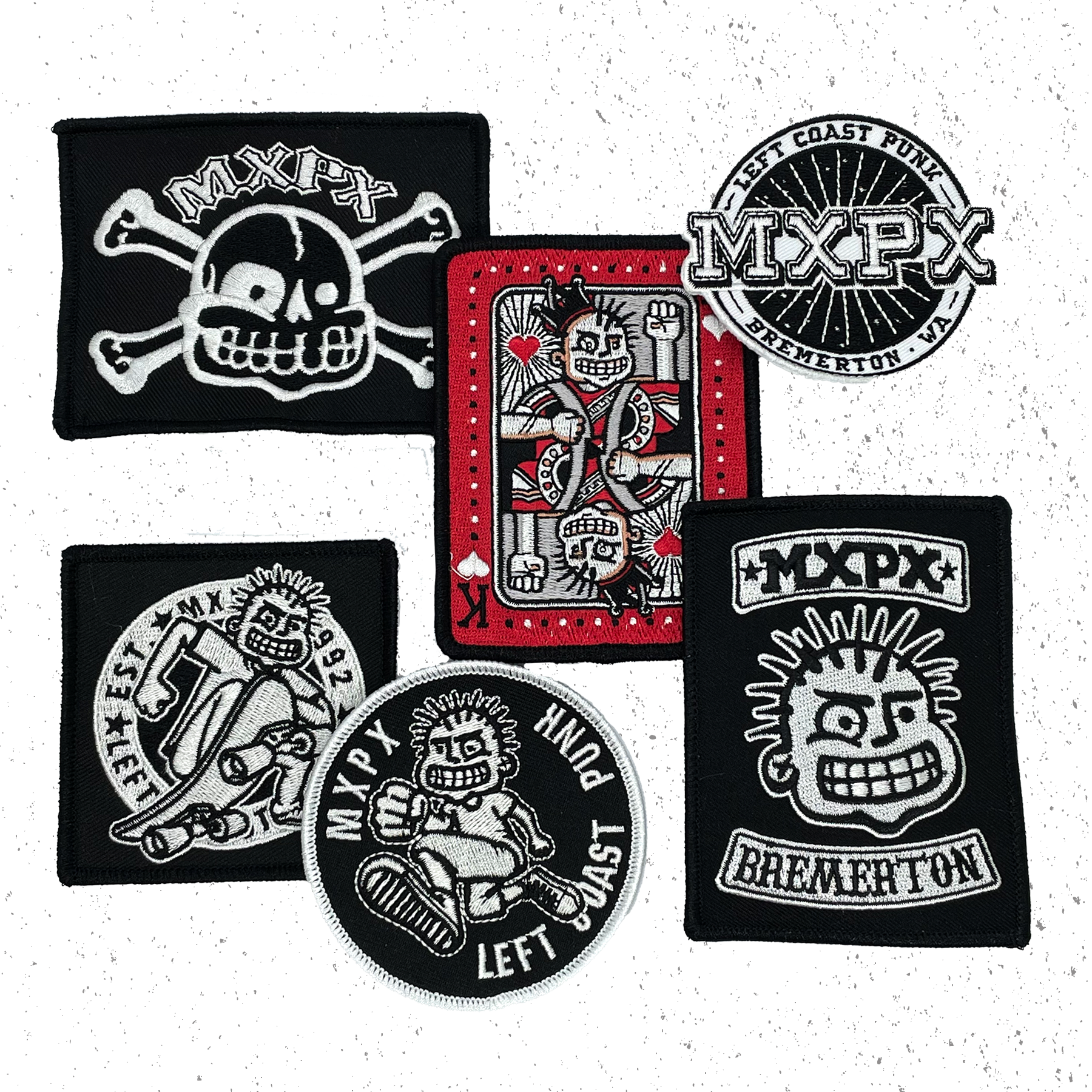 ALL SIX PATCHES
