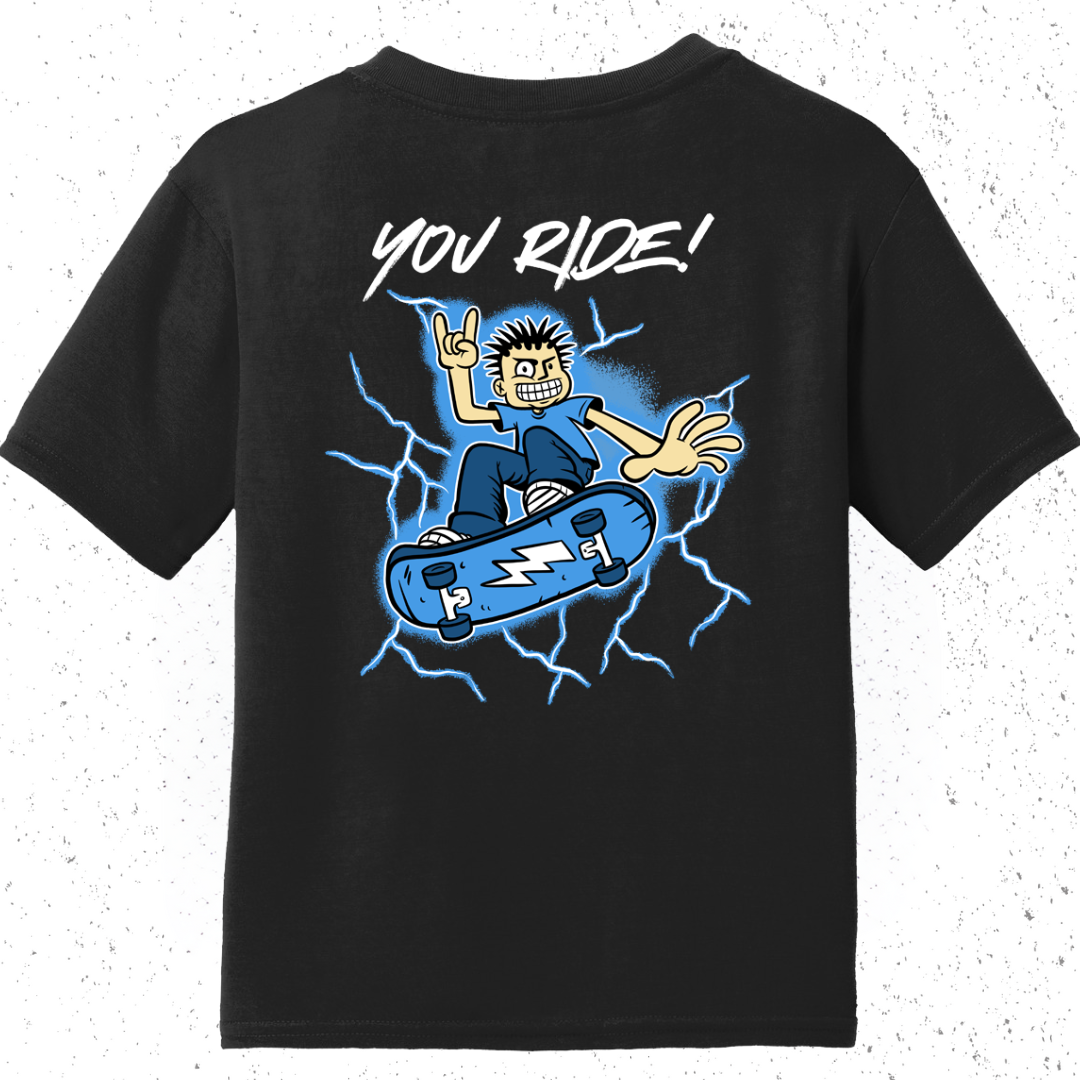 KIDS T SHIRT - RIDE THE LIGHTENING