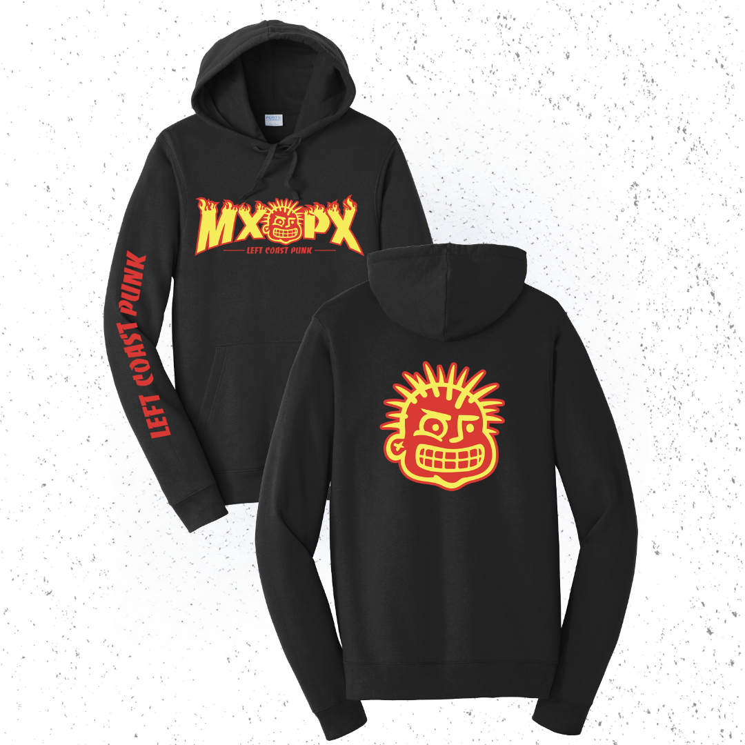 HOODIE - LEFT COAST PUNK FIRE - PULLOVER