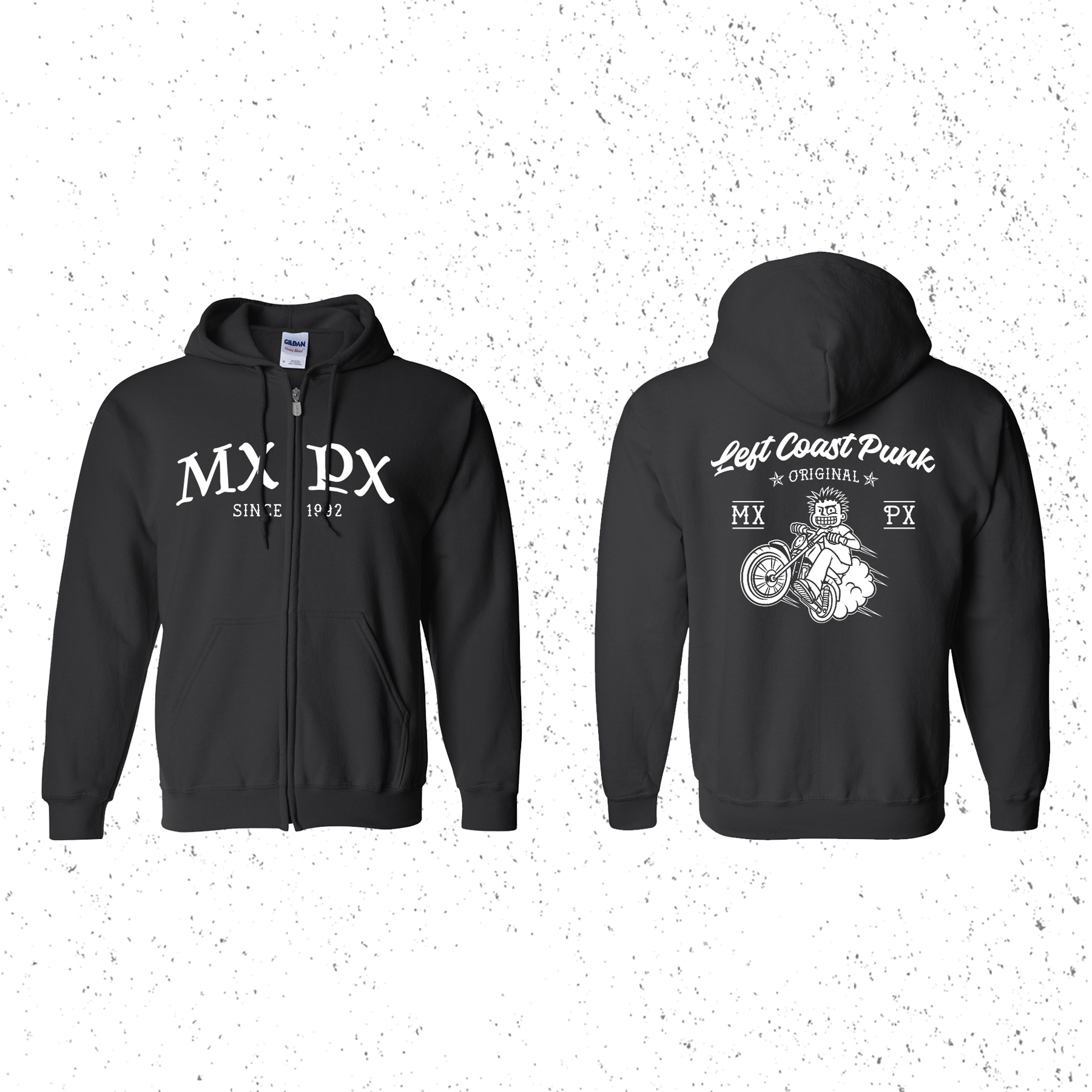HOODIE - BIKER - ZIP UP