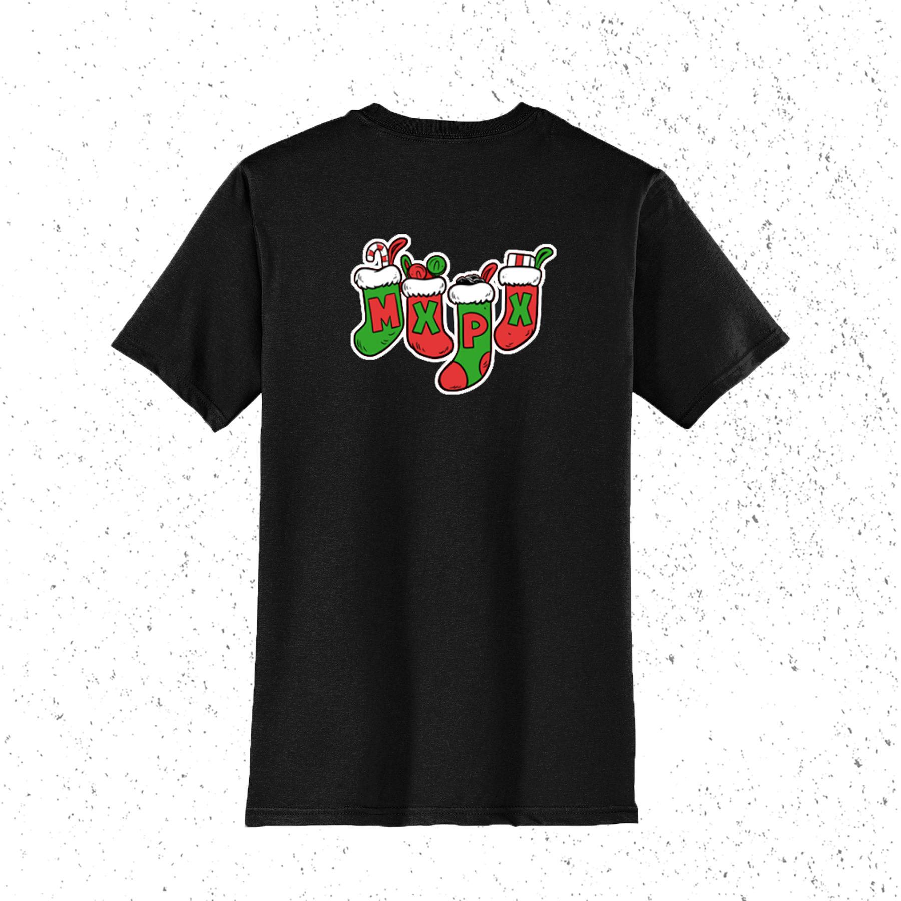 KIDS T SHIRT - SANTA PX BLACK