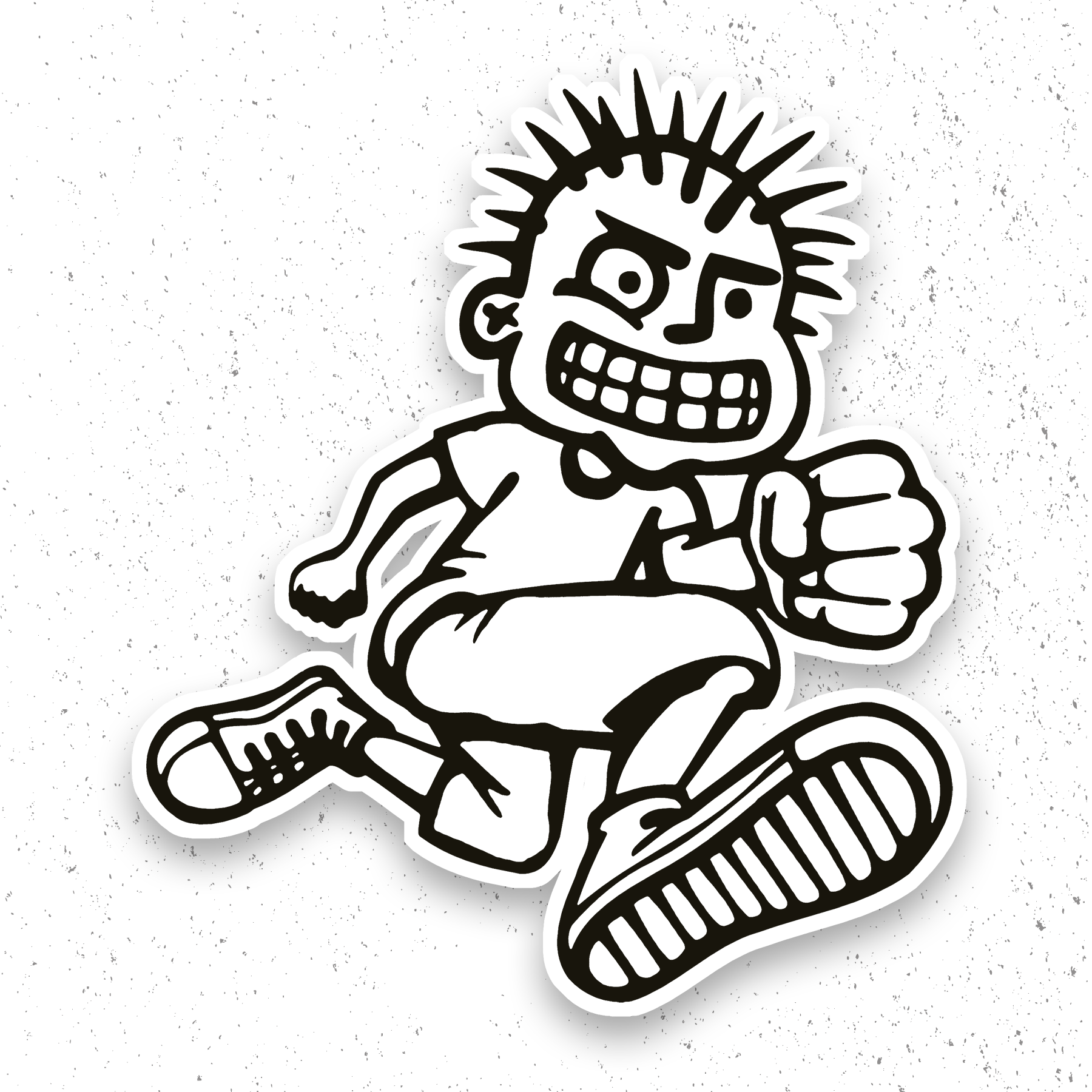 RUNNING PUNK STICKER